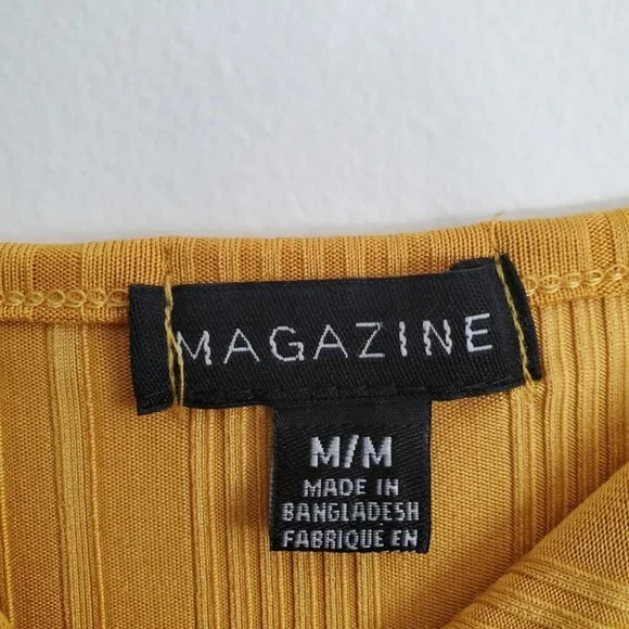 MAGAZINE | Golden mustard yellow button down maxi / midi dress (Size M) - Picture 6 of 10